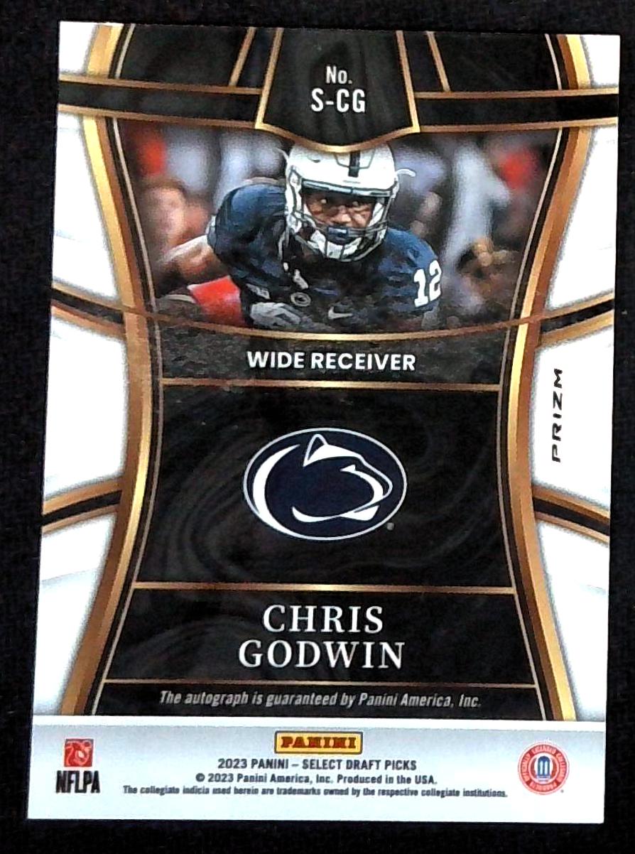 2023 Select Draft Picks Signatures Chris Godwin Auto
