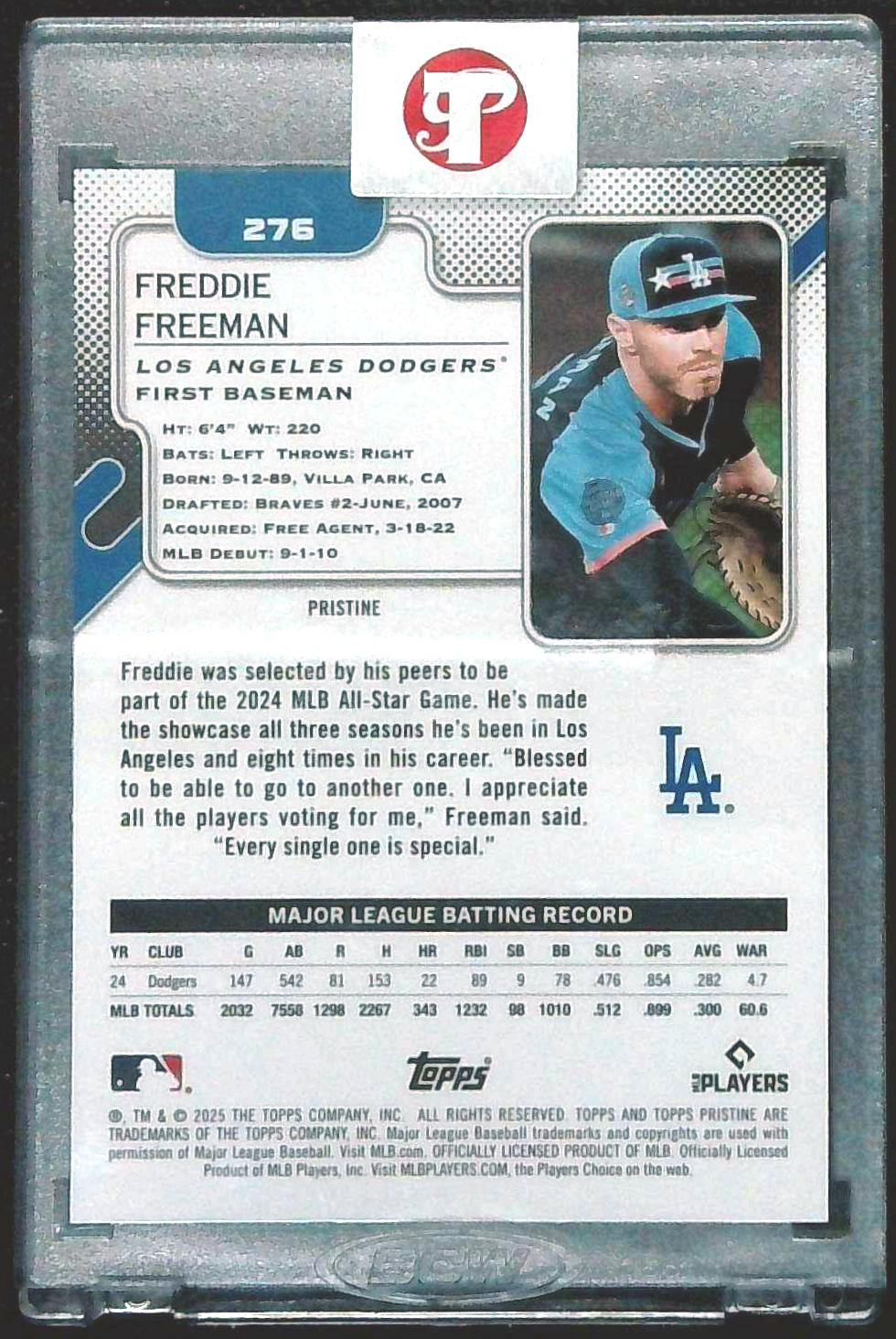 2025 Pristine Freddie Freeman /199