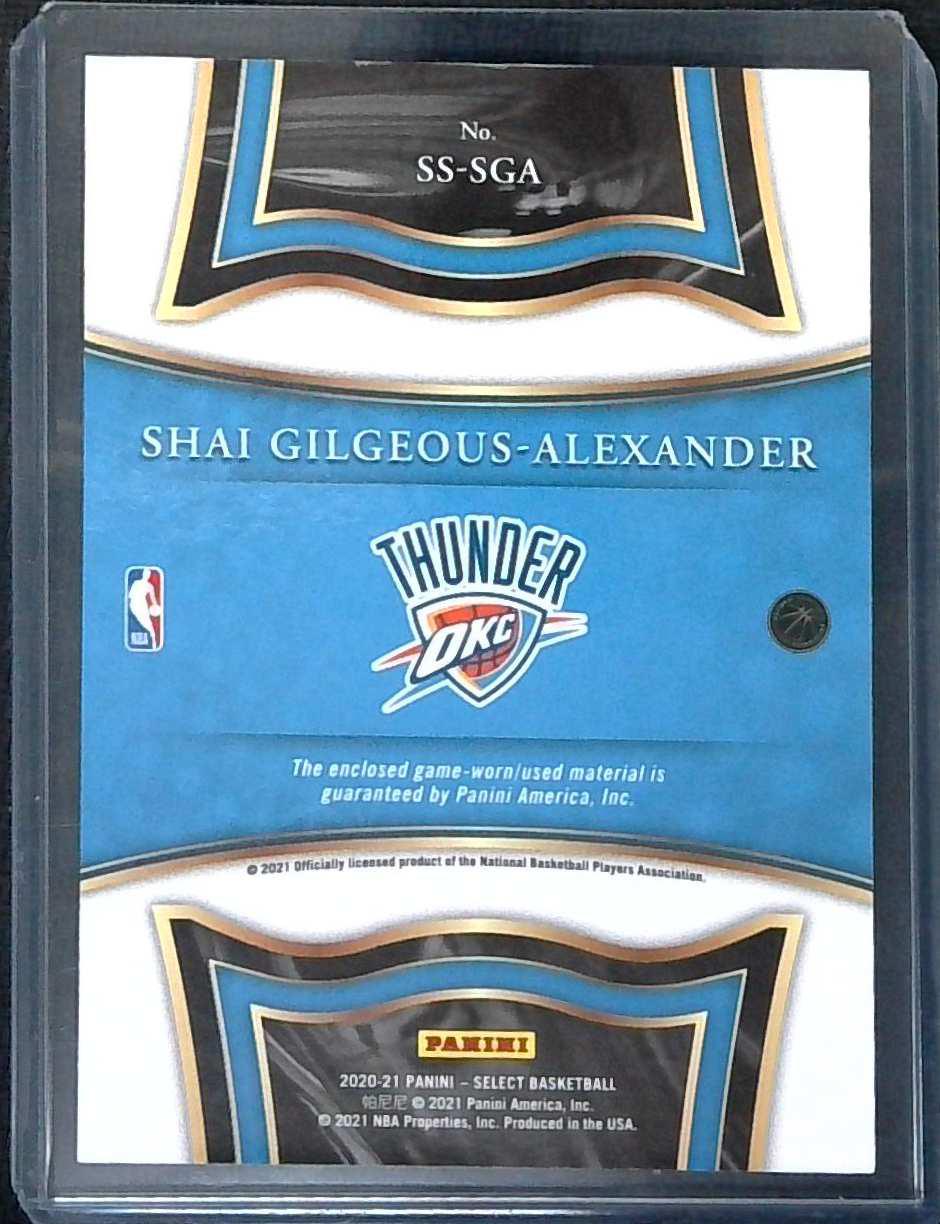 2020-21 Select Shai Gilgeous-Alexander Selective Swatches Jersey Relic #SS-SGA