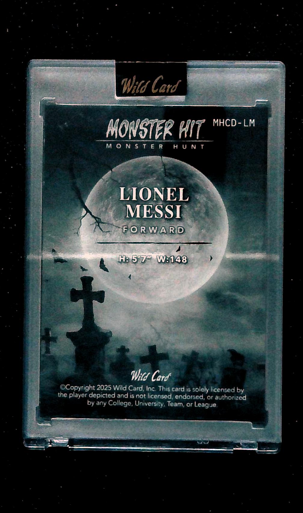 1/1 Lionel Messi Haunted Hits 2025 Monster Hunt Wild Card