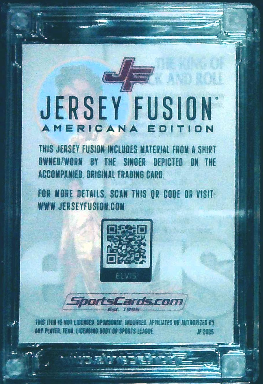 🎙️ELVIS PRESLEY Jersey Fusion Americana Personally Owned/Worn Shirt Card!!🎙️