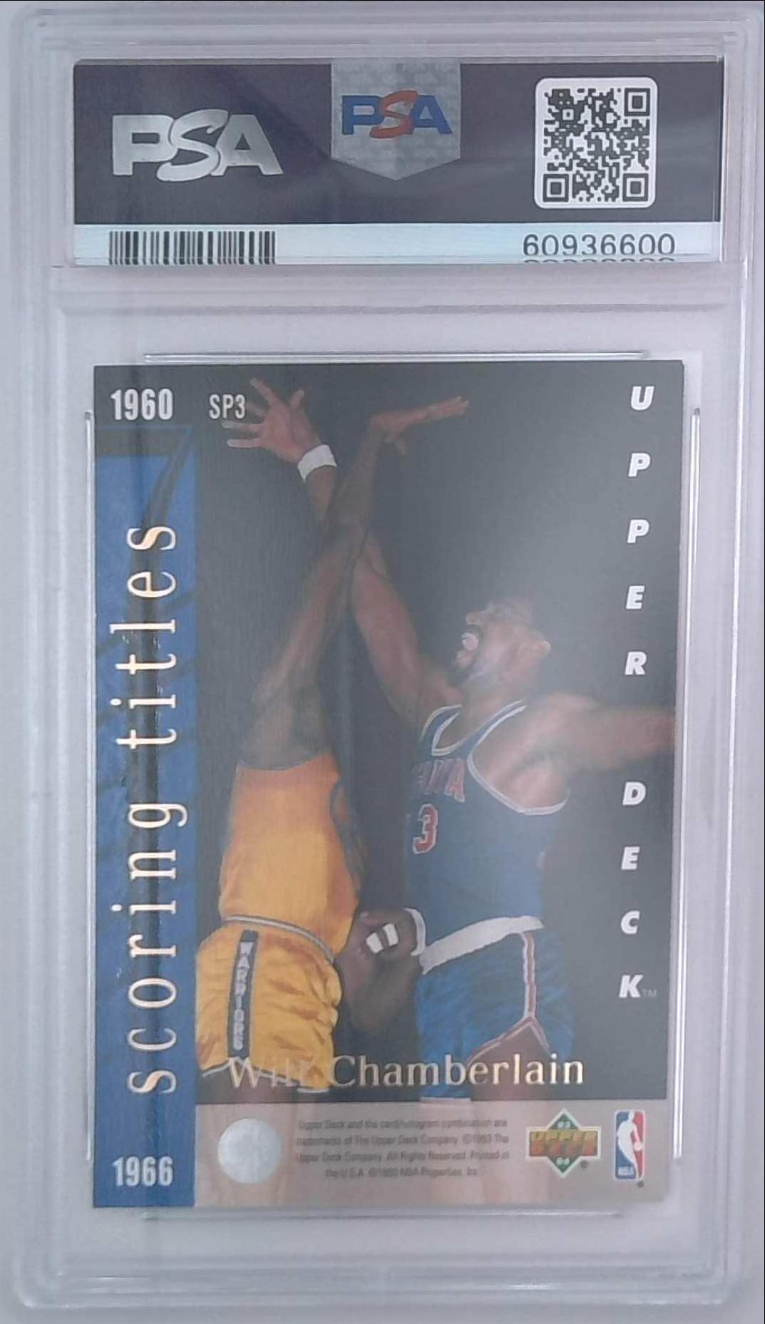 1993 Upper Deck Seven Straight #SP3 Michael Jordan Wilt Chamberlain PSA 9
