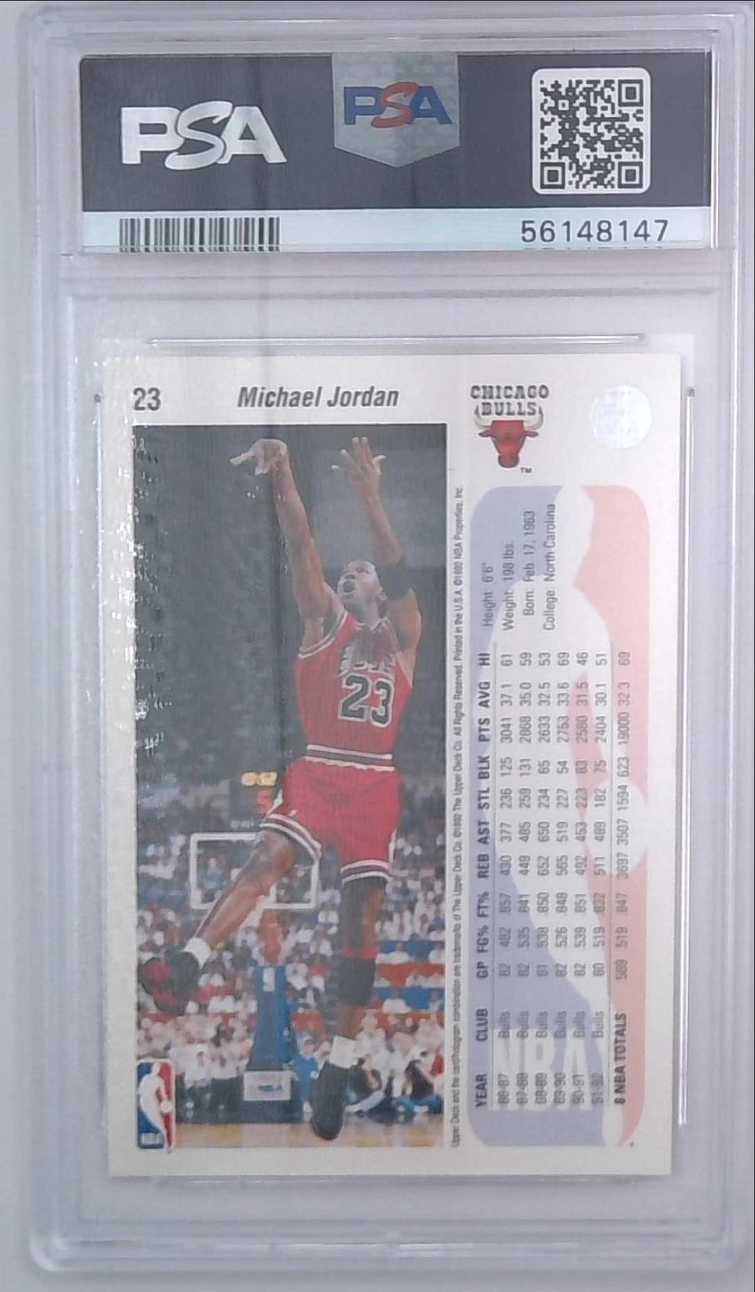 1992-93 Upper Deck - #23 Michael Jordan PSA 9 Bulls