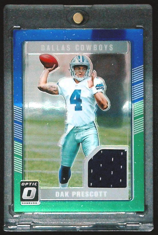 2016 Donruss Optic Rookie Threads Dak Prescott Blue Green