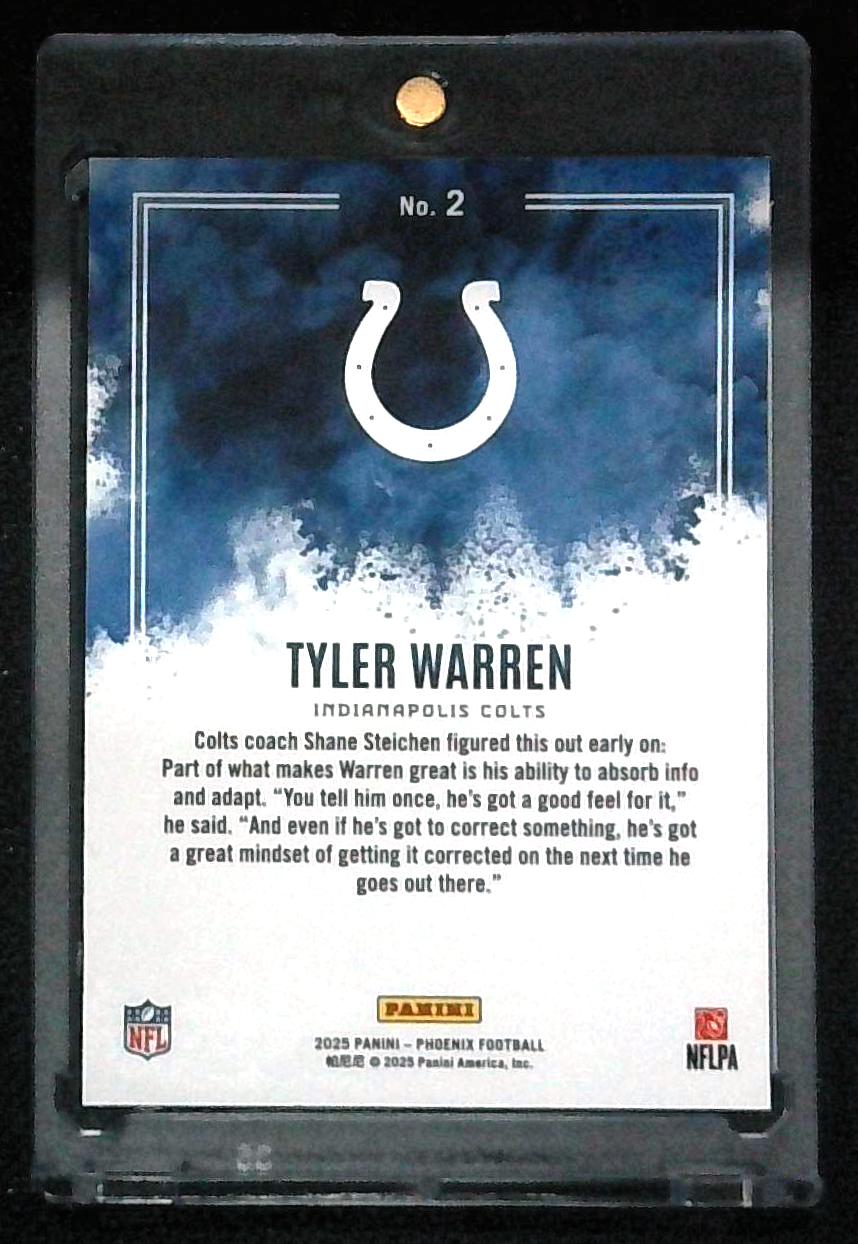 2025 Phoenix Tyler Warren Color Blast Rookie