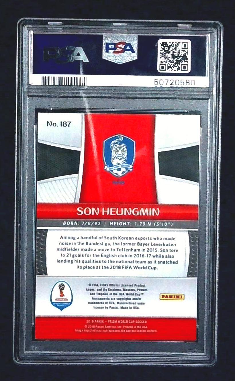 2018 Prizm World Cup Son Heungmin #187 PSA 9