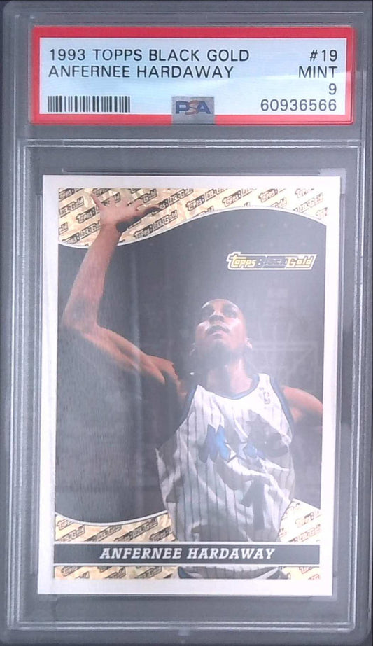 1993 Topps Black Gold Anfernee Hardaway ROOKIE #19 PSA 9 Magic