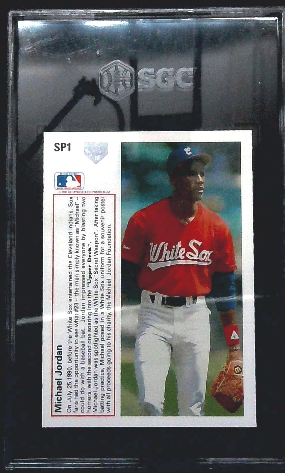 1991 Upper Deck Michael Jordan RC #SP1 Rookie Card SGC 9 Chicago White Sox