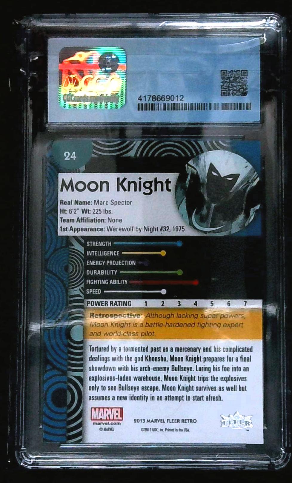 2013 Marvel Fleer Retro Moon Knight CGC 9