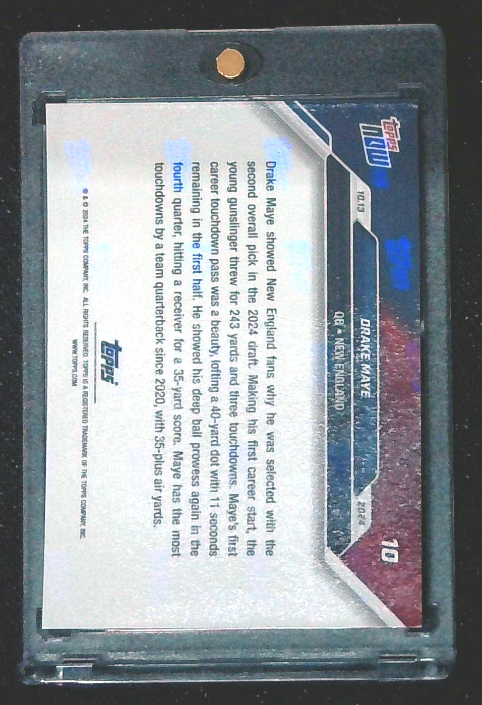 2024 Topps Now Drake Maye Rookie #10
