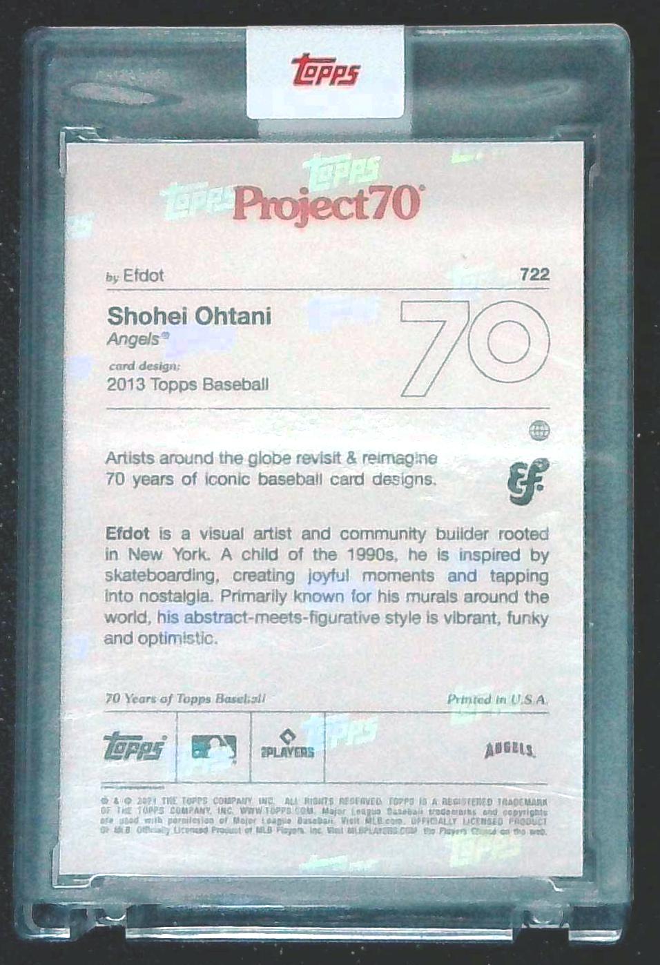 Topps Project 70 Shohei Ohtani MVP