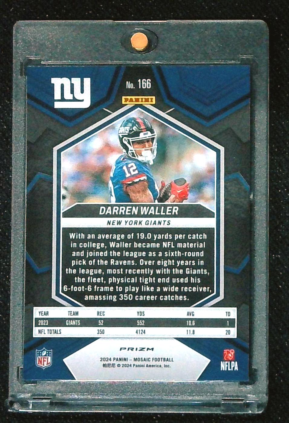 2024 Panini Mosaic - Darren Waller #166 Genesis Mosaic Prizm