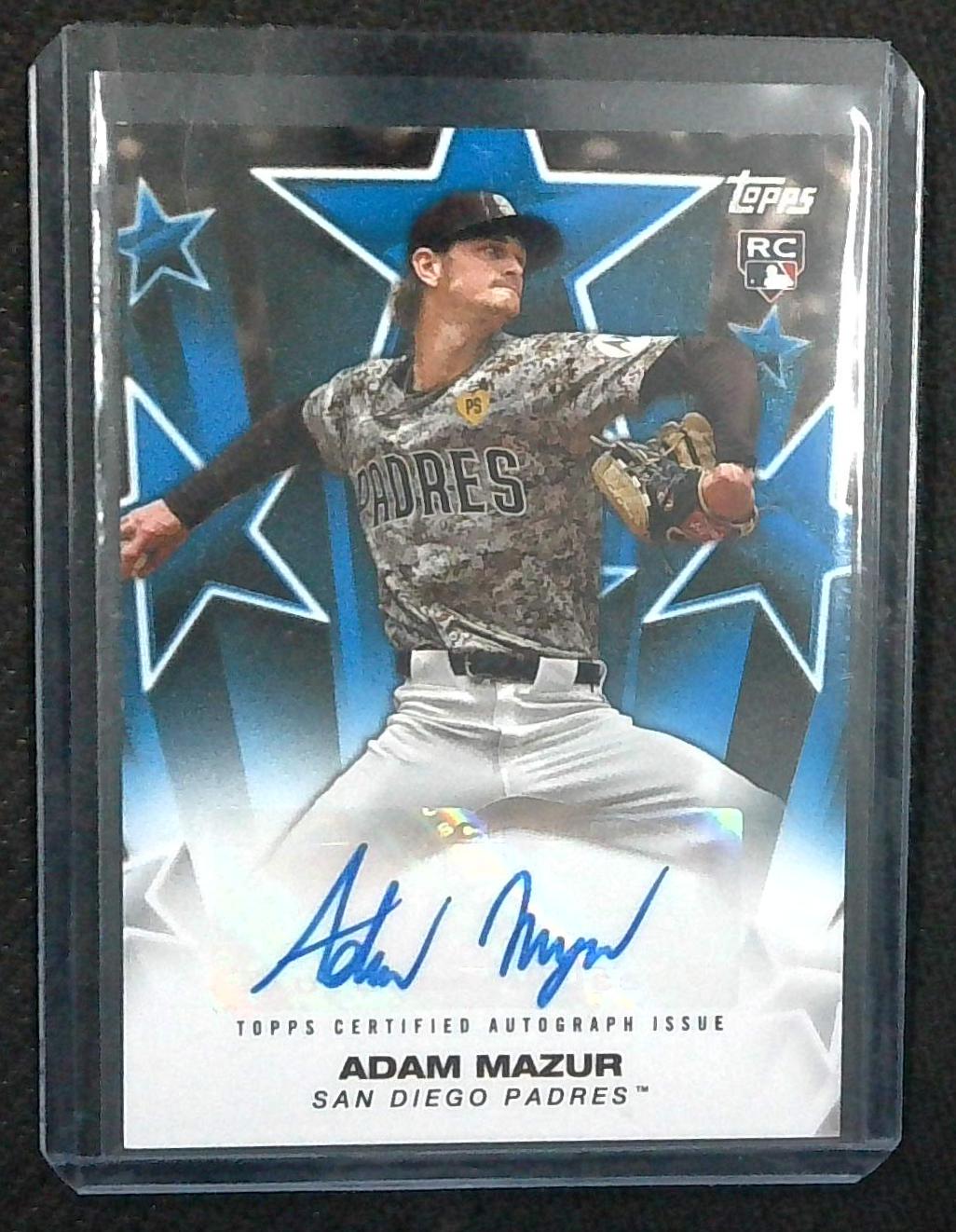 2025 Topps Series 1 ADAM MAZUR RC - Baseball Stars Auto (#BSA-AMA) - BLUE /150