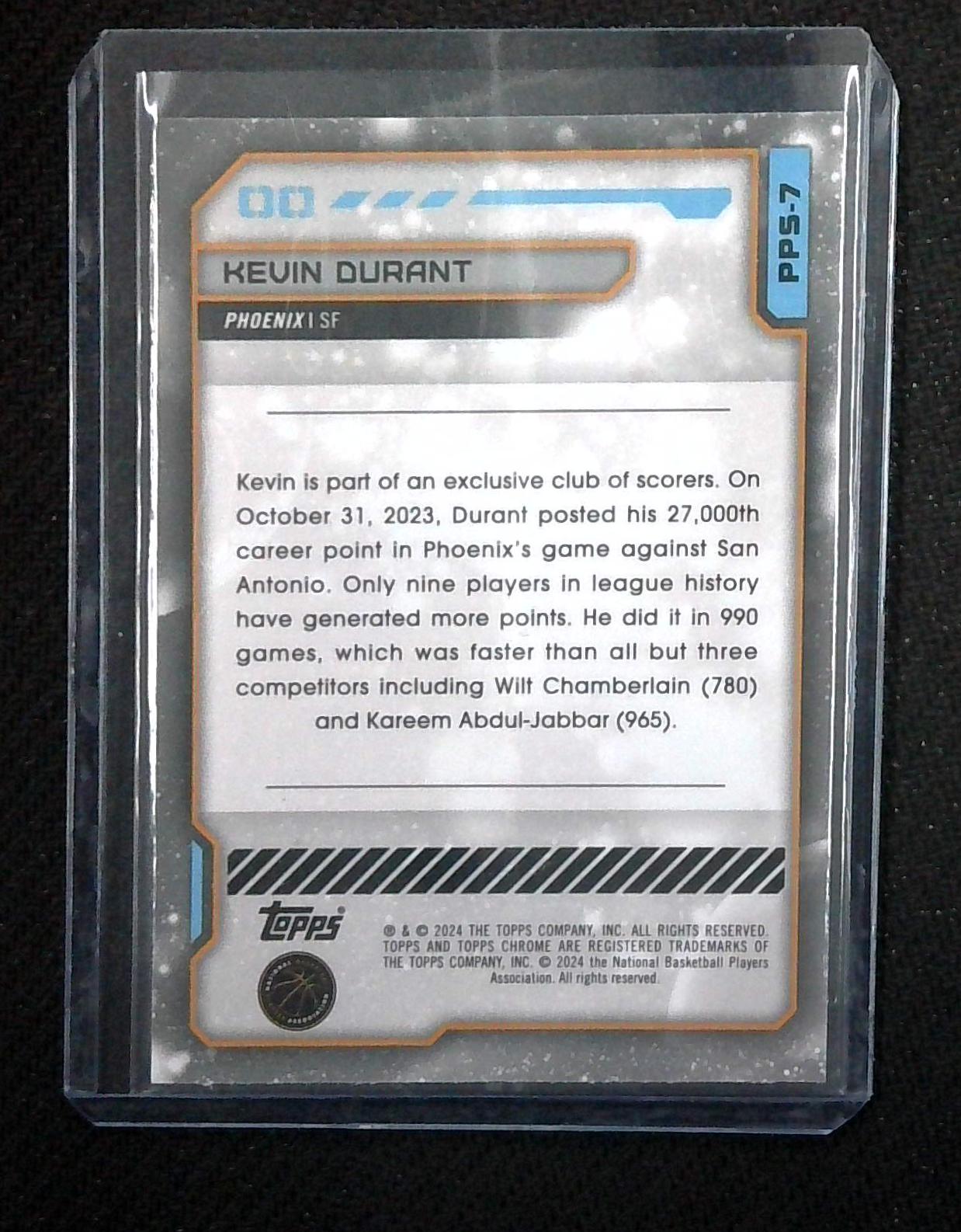 KEVIN DURANT - 2023-24 Topps Chrome Cosmic PLANETARY PURSUIT THE SUN SP