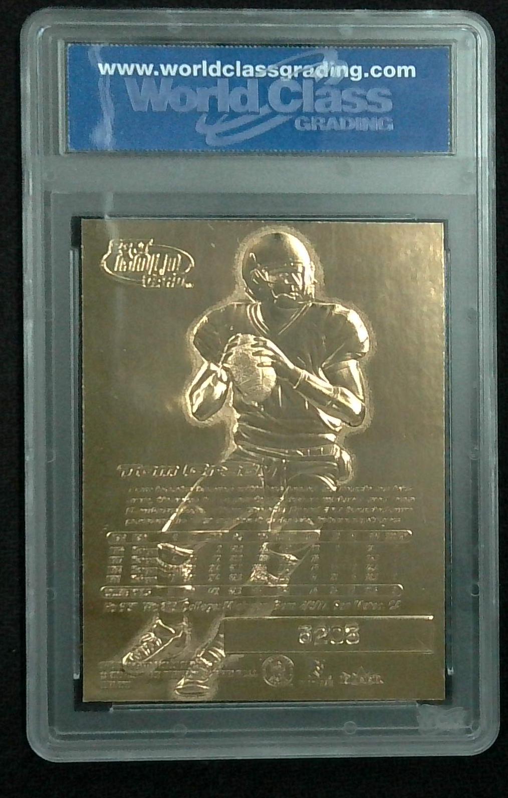 2000 FLEER ULTRA TOM BRADY 23KT GOLD ROOKIE CARD GEM MT 10