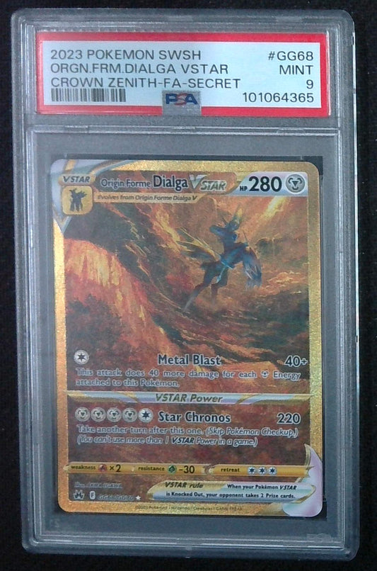 Origin Forme Dialga VSTAR GG68/GG70 - 2023 Pokemon Crown Zenith - PSA 9