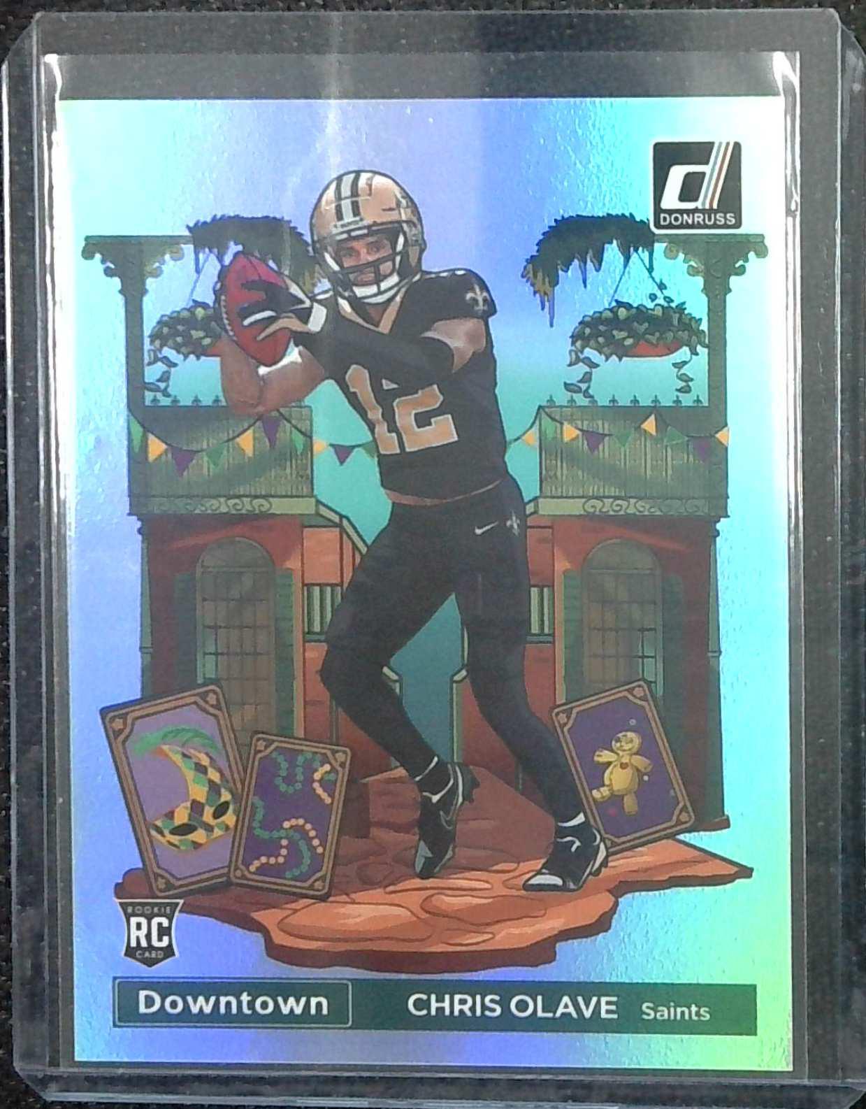 2022 PANINI DONRUSS CHRIS OLAVE Saints DOWNTOWN ROOKIE SSP Case Hit
