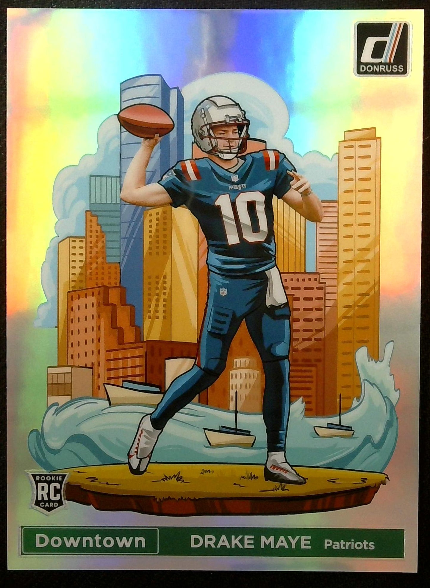 2024 Panini Donruss Drake Maye Oversize Jumbo Downtown (RC) #13