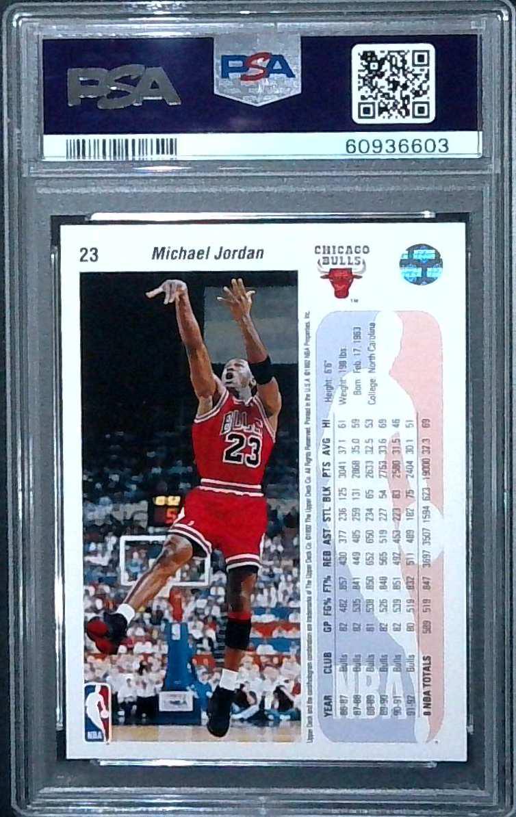 1992-93 Upper Deck #23 Michael Jordan Chicago Bulls HOF PSA 9