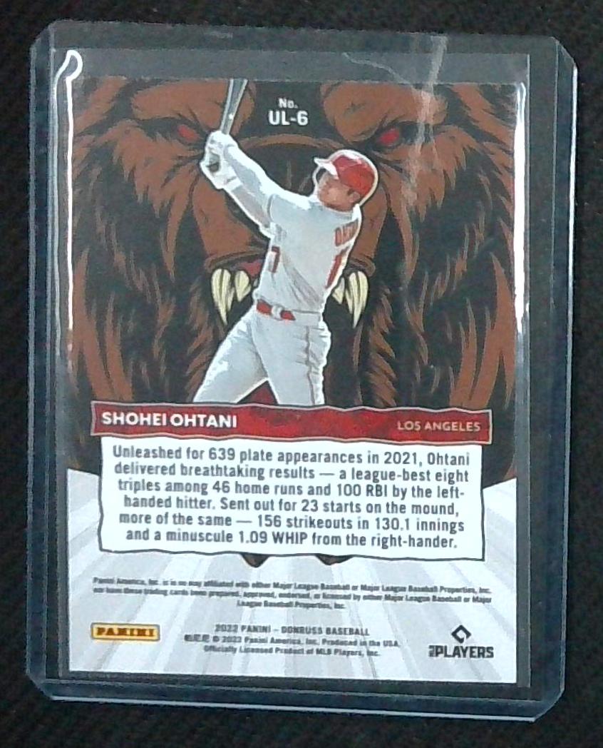 2022 Panini Donruss Unleashed, Shohei Ohtani, Pink Fireworks #UL-6