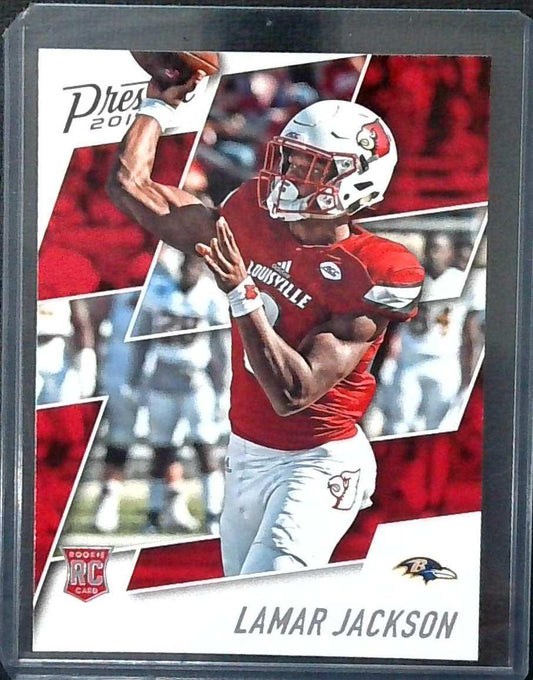 2018 Panini Prestige #279 Lamar Jackson Rookie RC, Baltimore Ravens