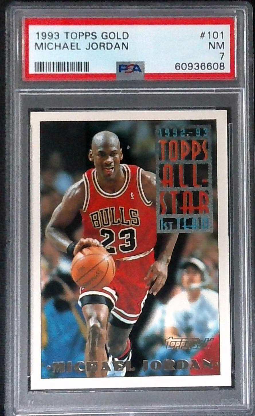 1993-94 Topps Gold Michael Jordan #101 Chicago Bulls PSA 7