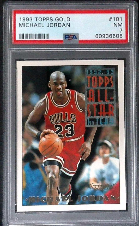 1993-94 Topps Gold Michael Jordan #101 Chicago Bulls PSA 7