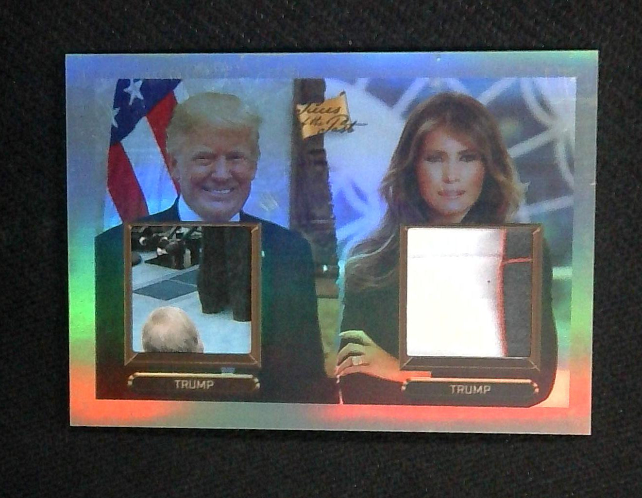 2023 Pieces Of The Past DONALD MELANIA TRUMP Dual RELIC #106