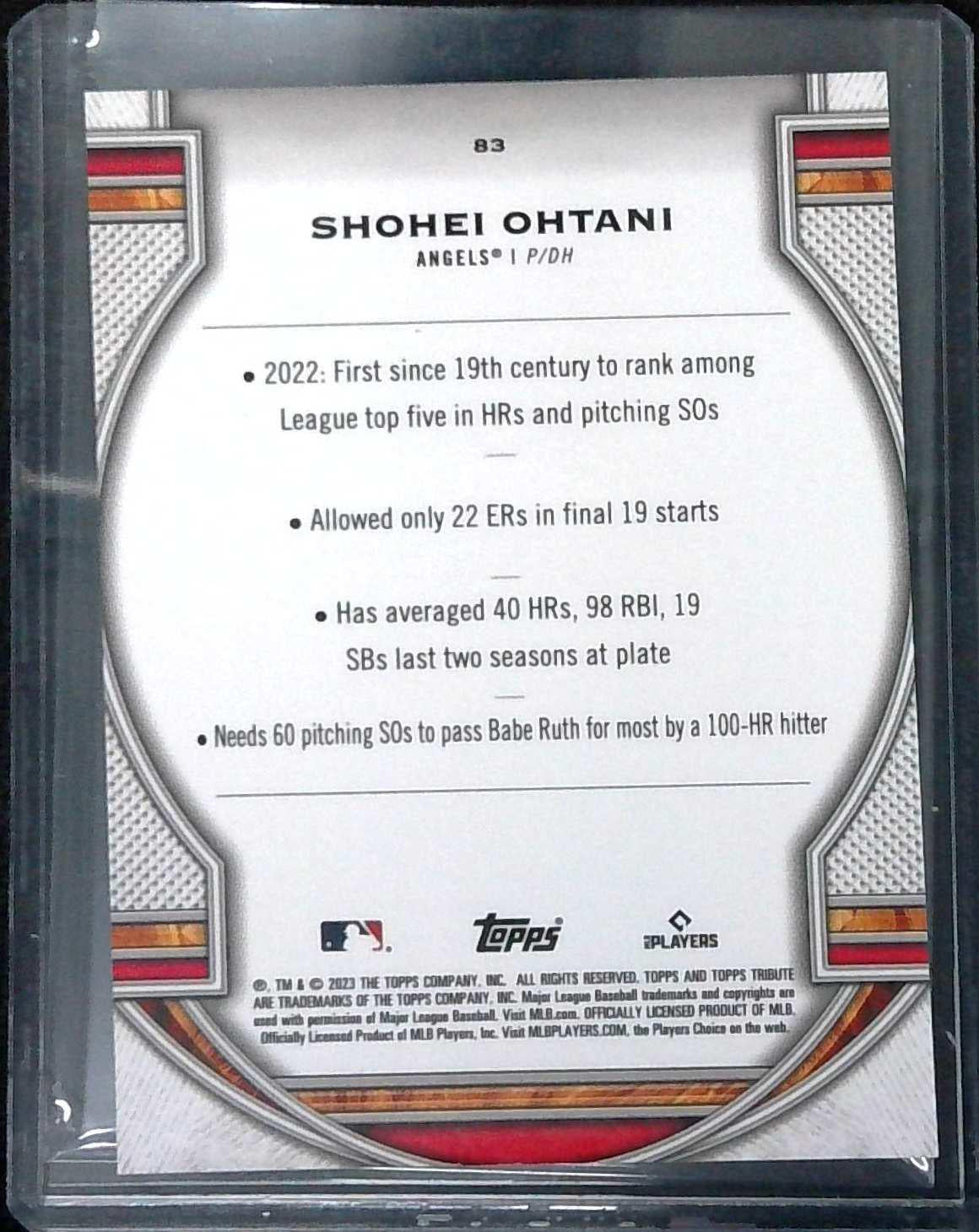 2023 Topps Tribute Shohei Ohtani #83 Angels