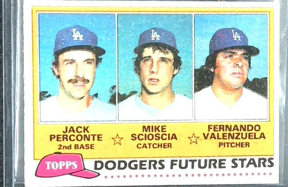 1981 Topps Dodgers Future Stars - Mike Scioscia / Fernando Valenzuela RC #302