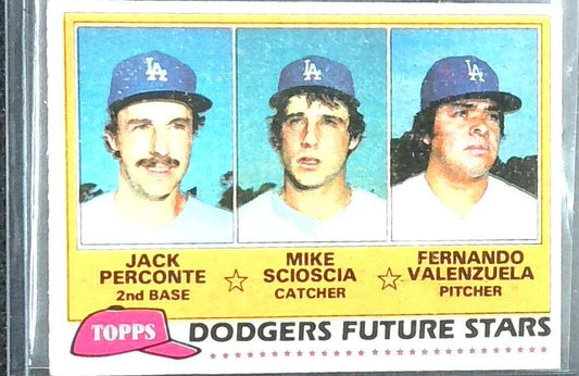 1981 Topps Dodgers Future Stars - Mike Scioscia / Fernando Valenzuela RC #302