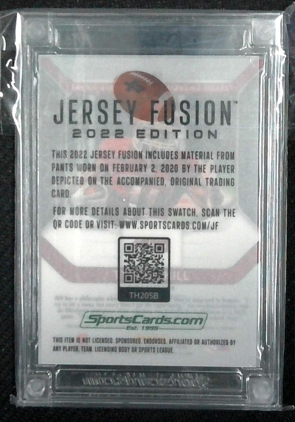 TYREEK HILL 2022 JERSEY FUSION FOOTBALL Game Worn Used JERSEY SUPER BOWL LIV PANTS