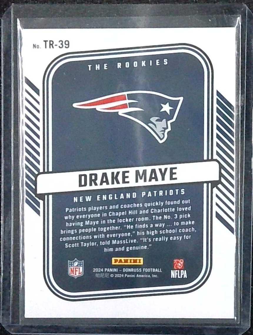 2024 DONRUSS DRAKE MAYE RC THE ROOKIES #TR-39