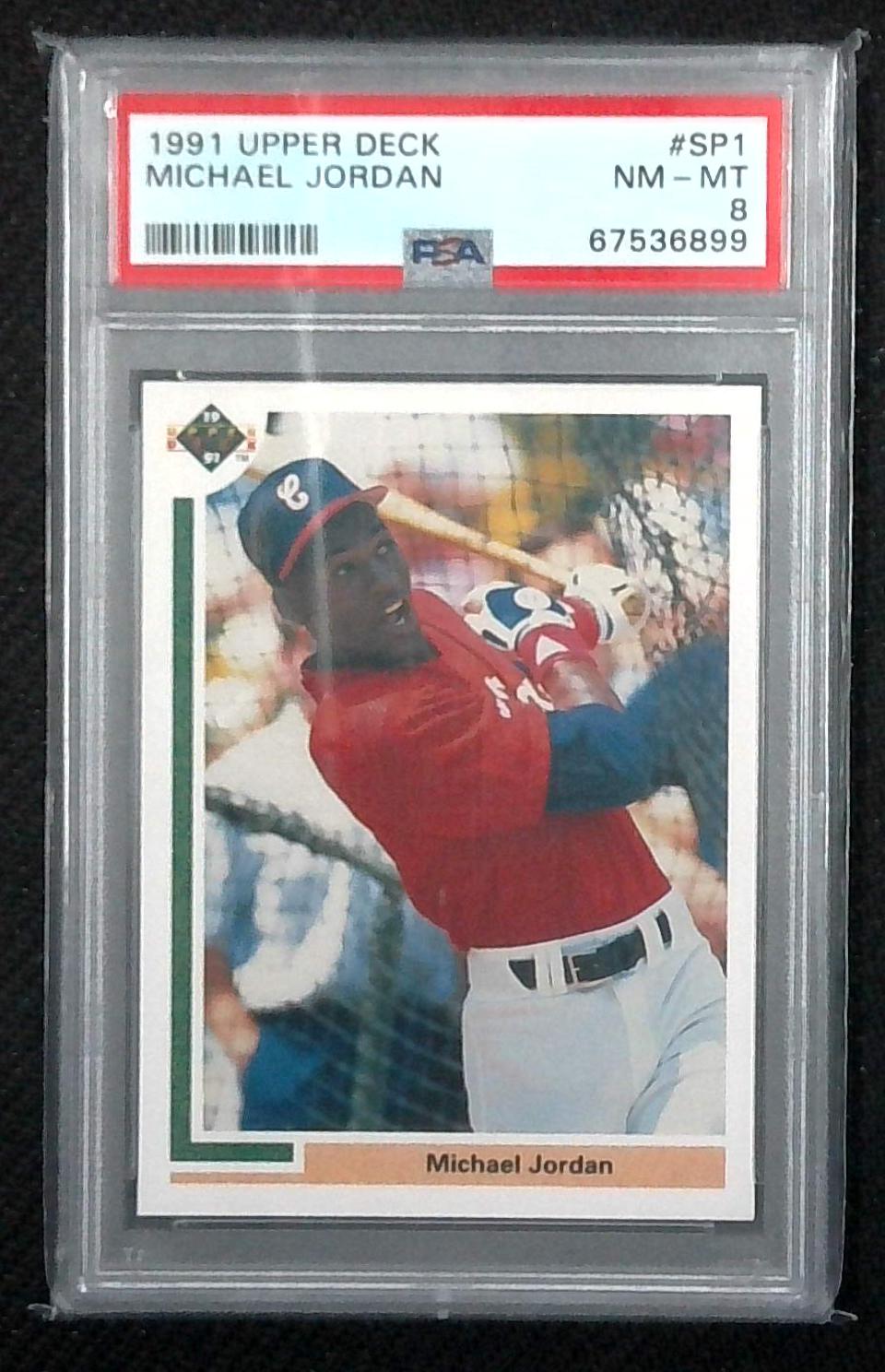 1991 UPPER DECK #SP1 MICHAEL JORDAN PSA 8