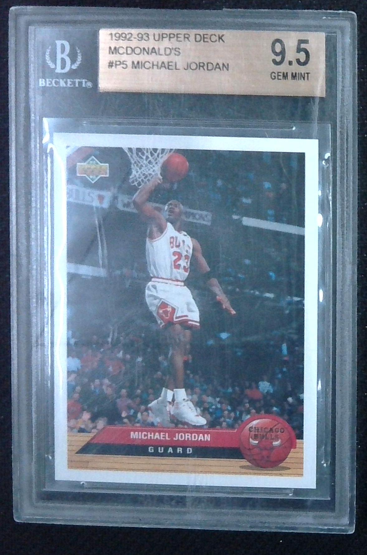 1992-93 Upper Deck McDonalds #P5 Michael Jordan - BGS 9.5