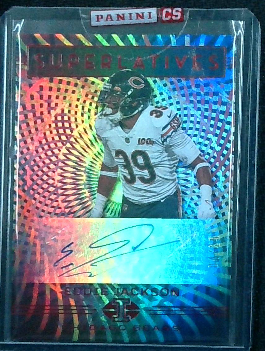 2020 Panini Illusions Eddie Jackson Superlatives Auto /25
