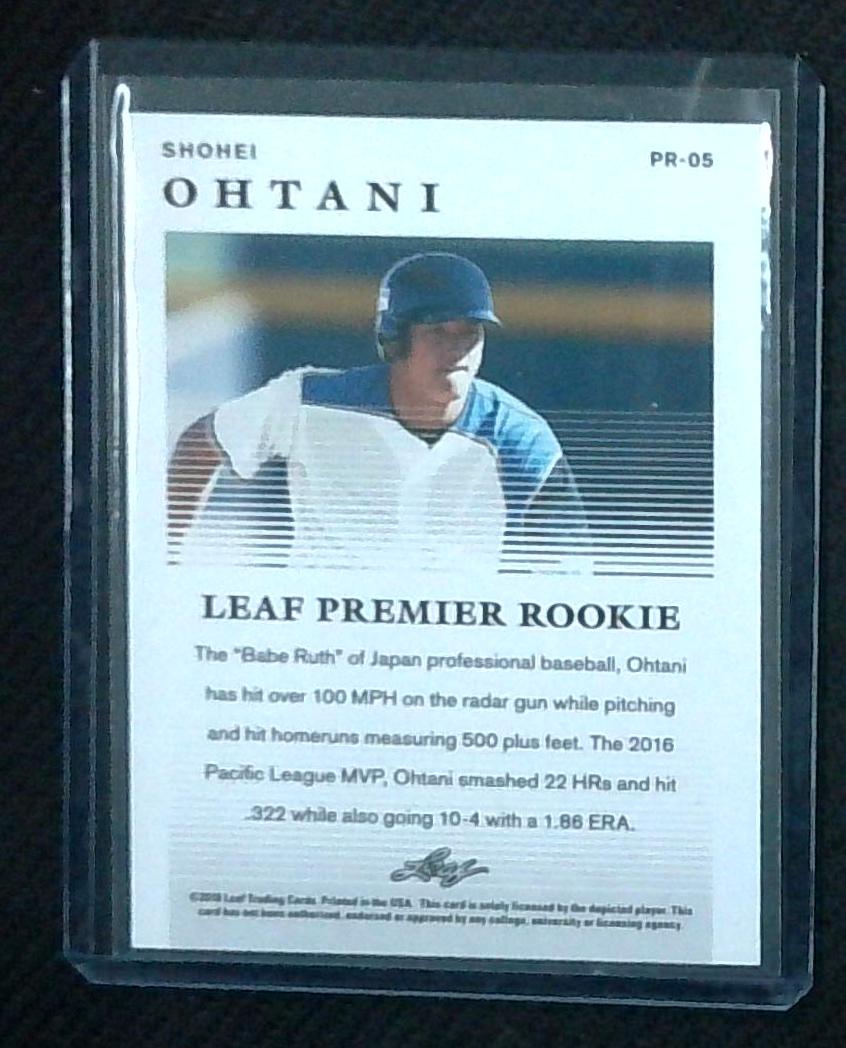 2018 Leaf Premier Rookies / Shohei Ohtani ROOKIE