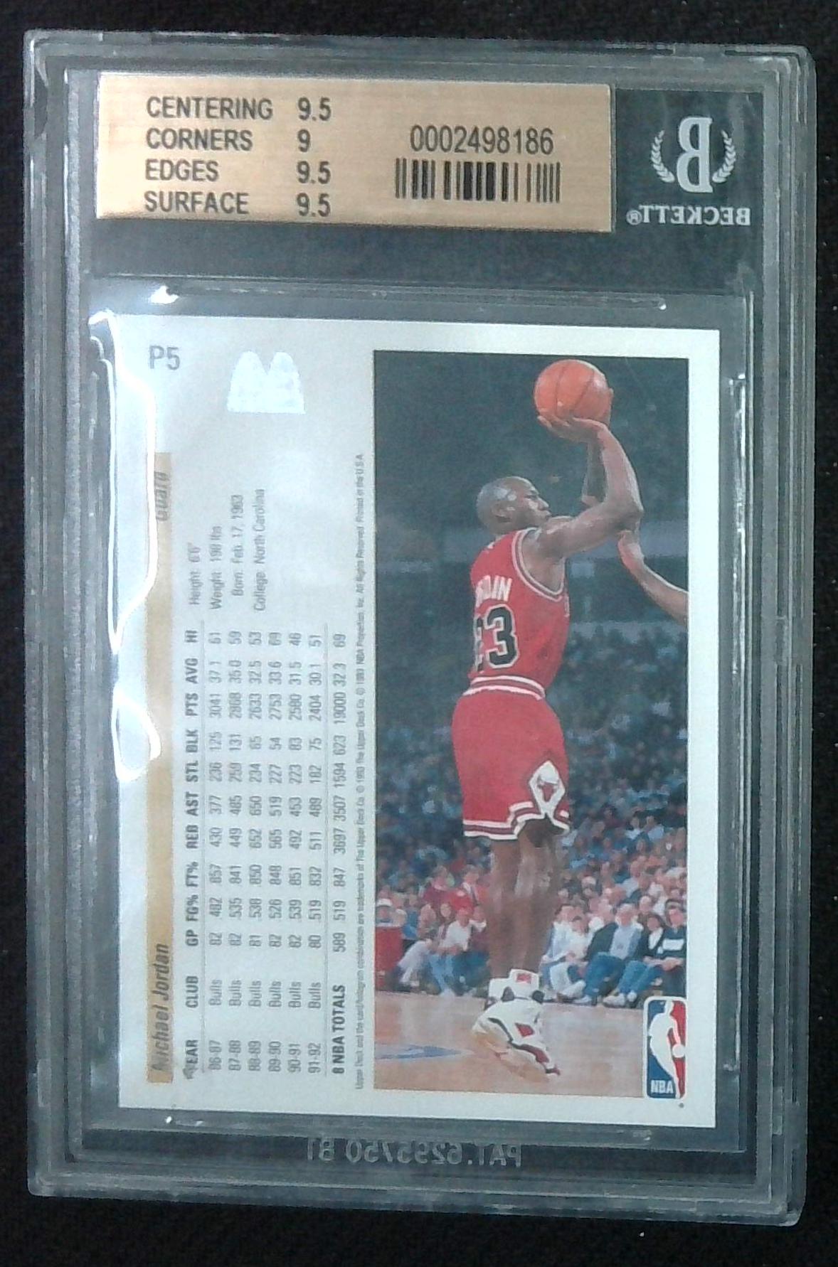 1992-93 Upper Deck McDonalds #P5 Michael Jordan - BGS 9.5