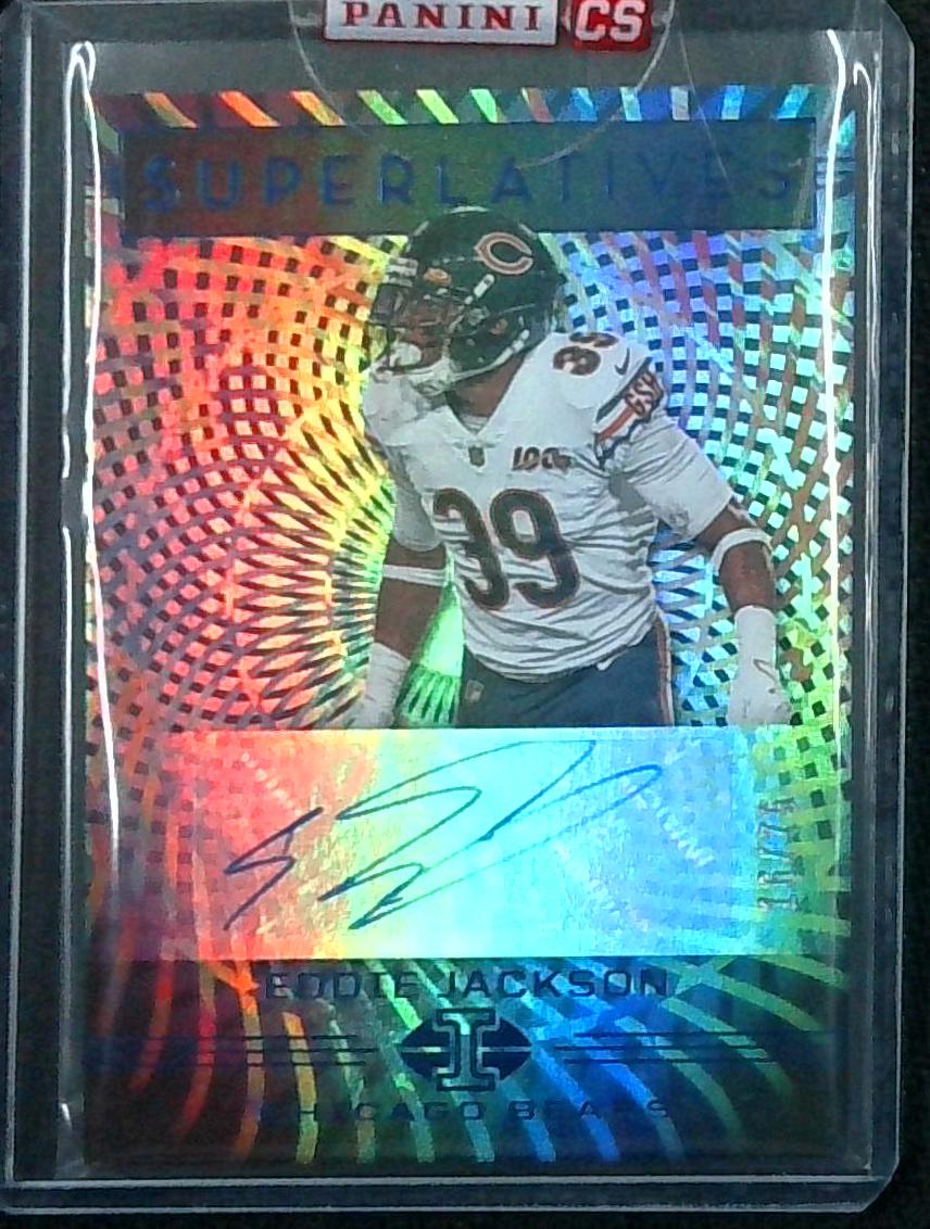 2020 Panini Illusions Eddie Jackson Superlatives Auto /75