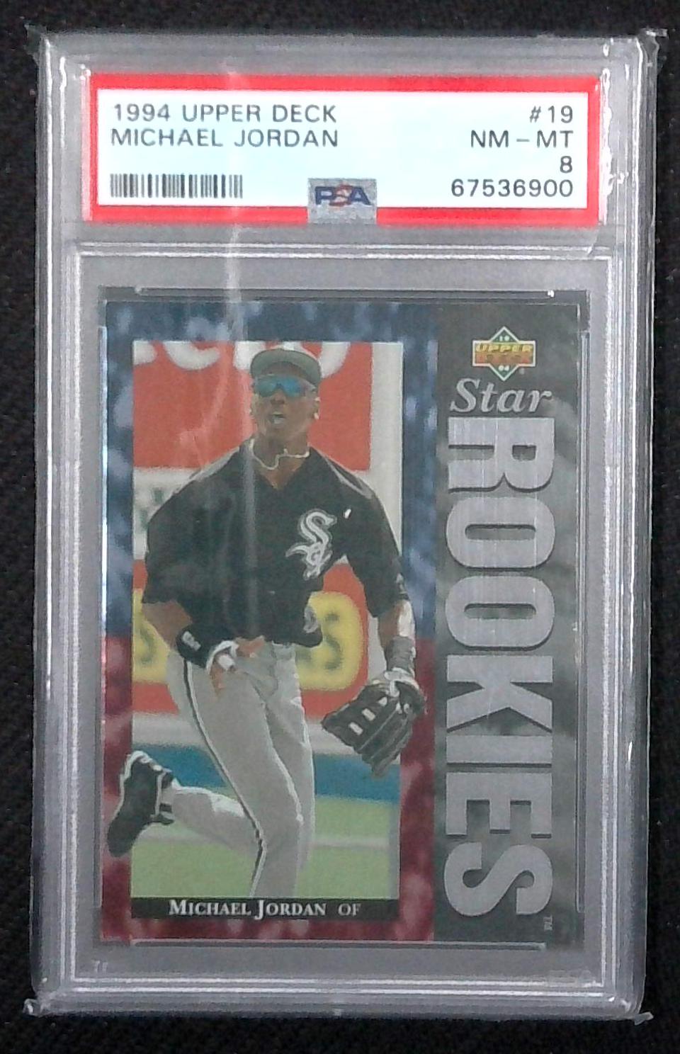 1994 Upper Deck Michael Jordan Star Rookies PSA 8 Chicago White Sox #19