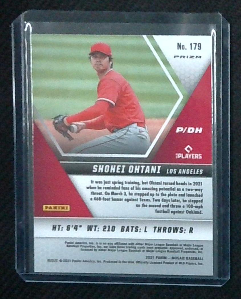 2021 Panini Mosaic Shohei Ohtani Silver Mosaic Prizm