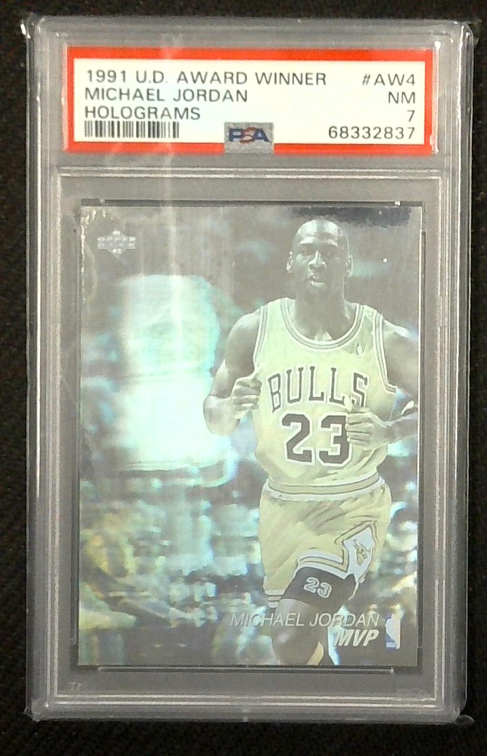 Michael Jordan - 1991 Upper Deck Award Winner Holograms #AW4 - PSA 7