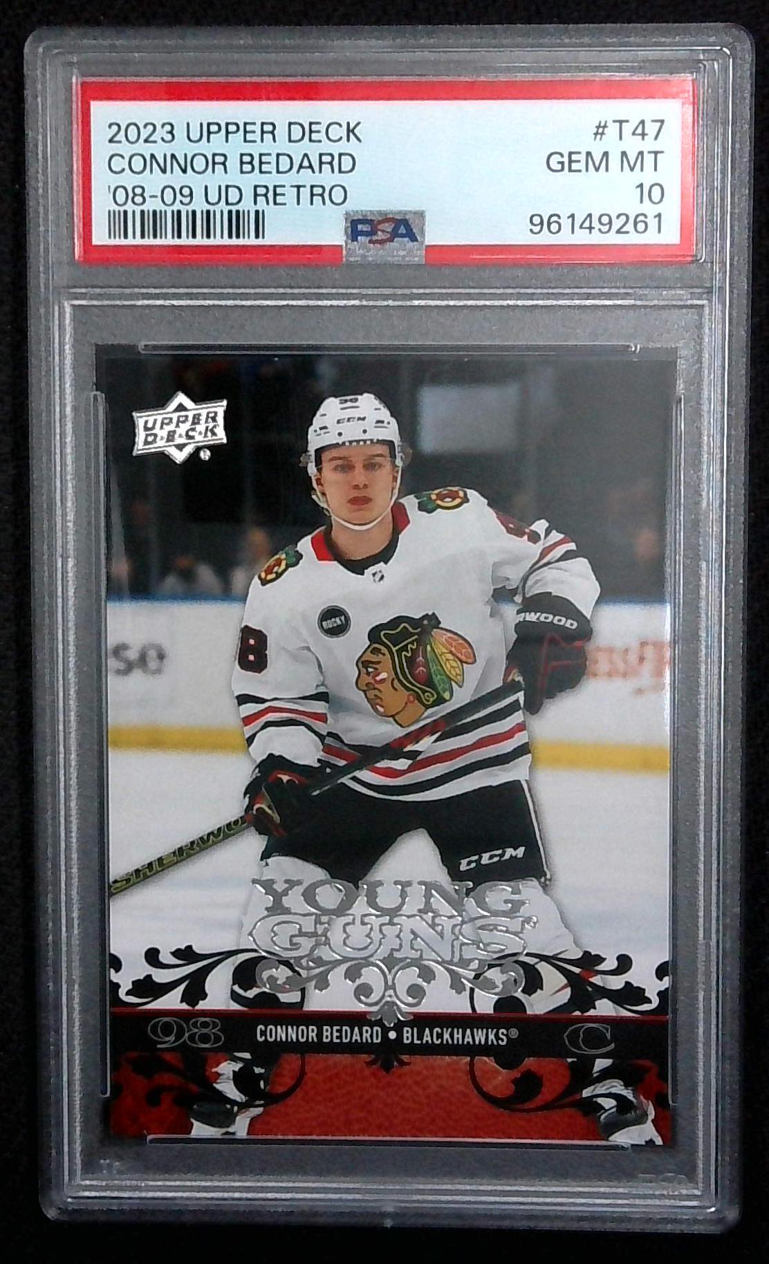 2023 Upper Deck Connor Bedard UD Retro Young Guns T47 PSA 10