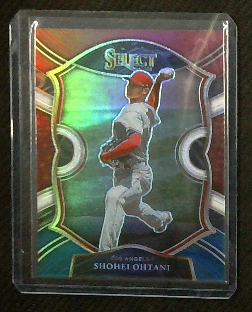 2021 Panini Select Shohei Ohtani Concourse Red White Blue Prizm #58 Holo