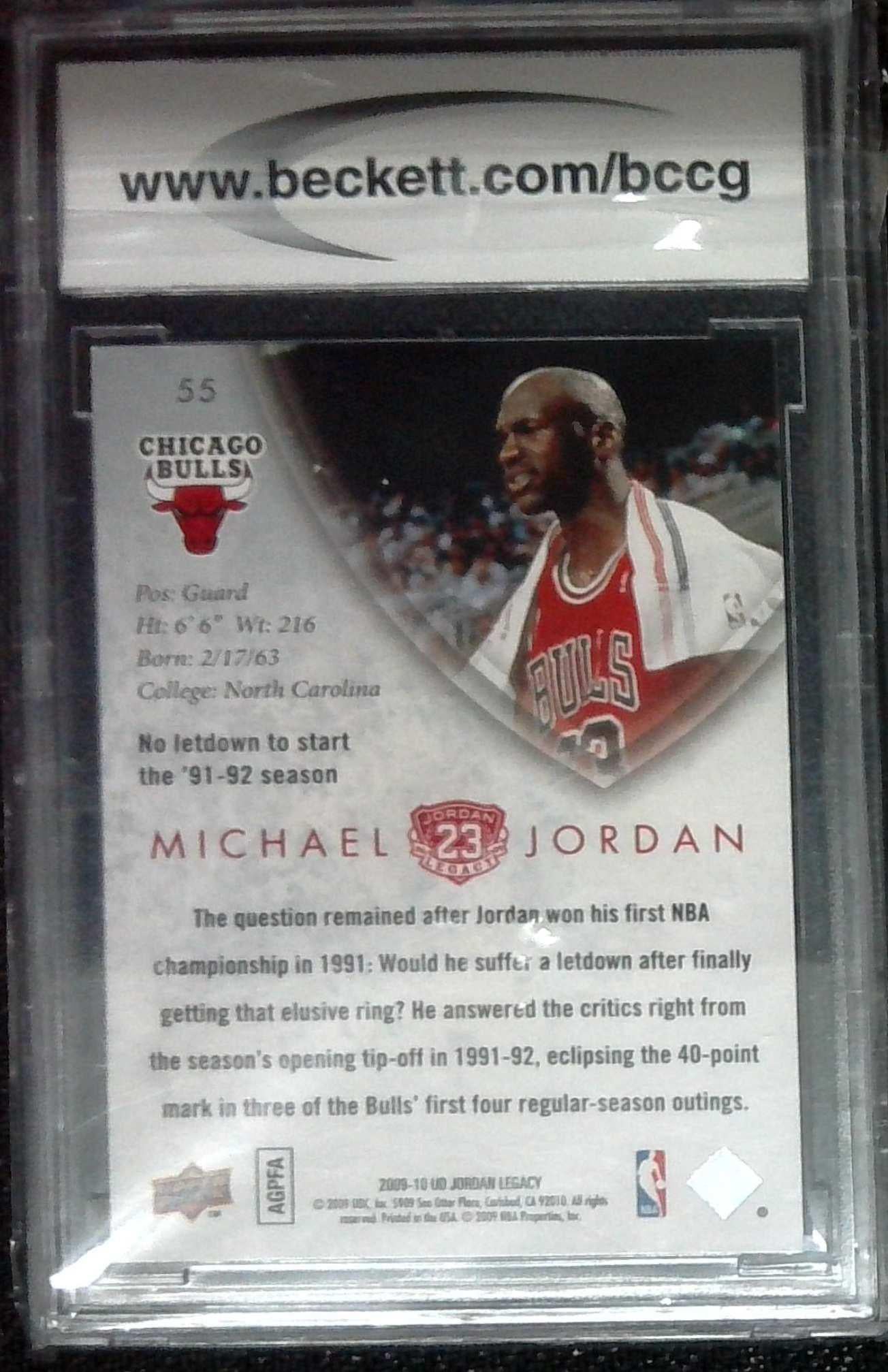 2009-10 Upper Deck MJ Legacy Collection Gold #55 Michael Jordan BCCG 10