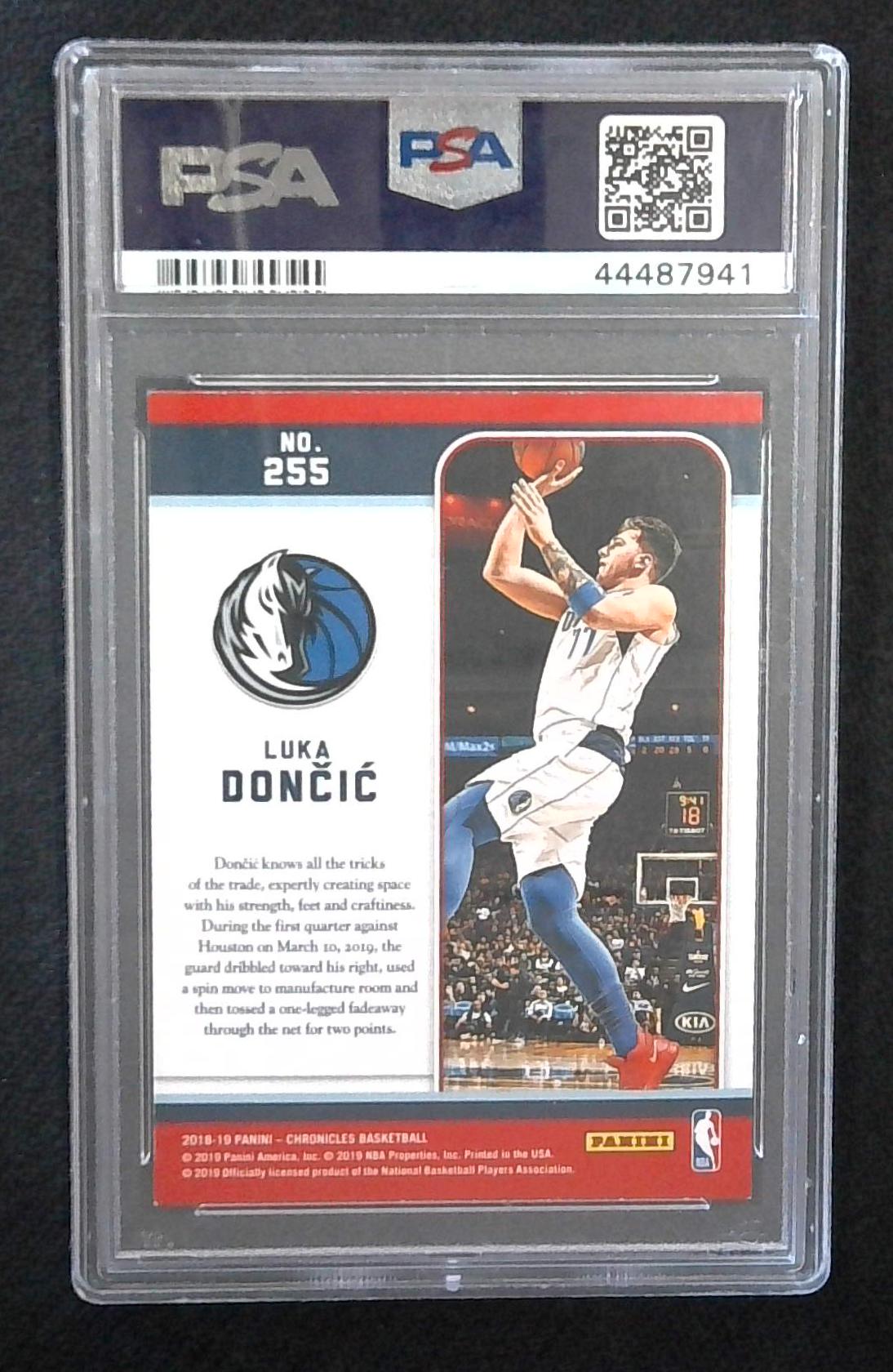 2018-19 Panini Chronicles Luka Doncic #255 Marquee PSA 9 Rookie RC