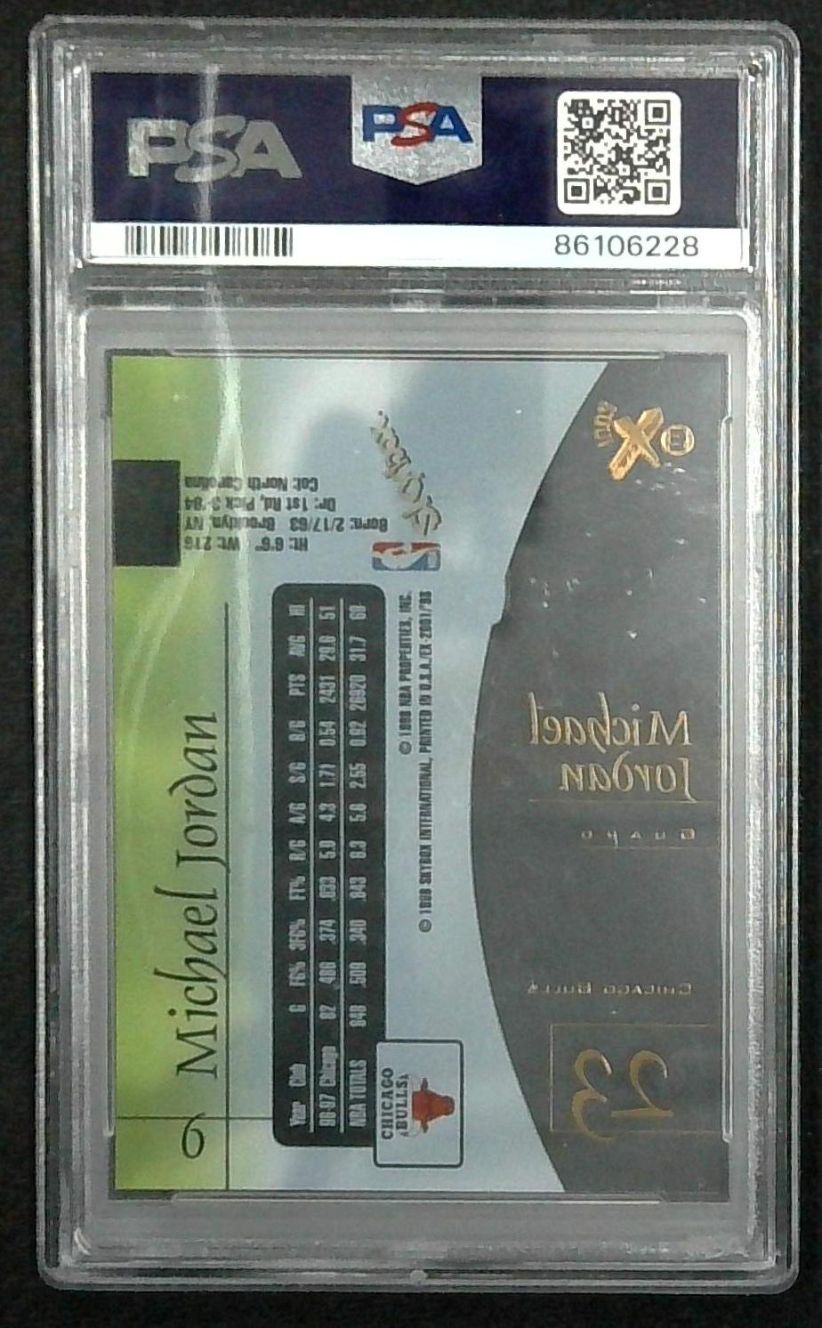 1997-98 EX2001 - Michael Jordan #9 PSA 7 NM