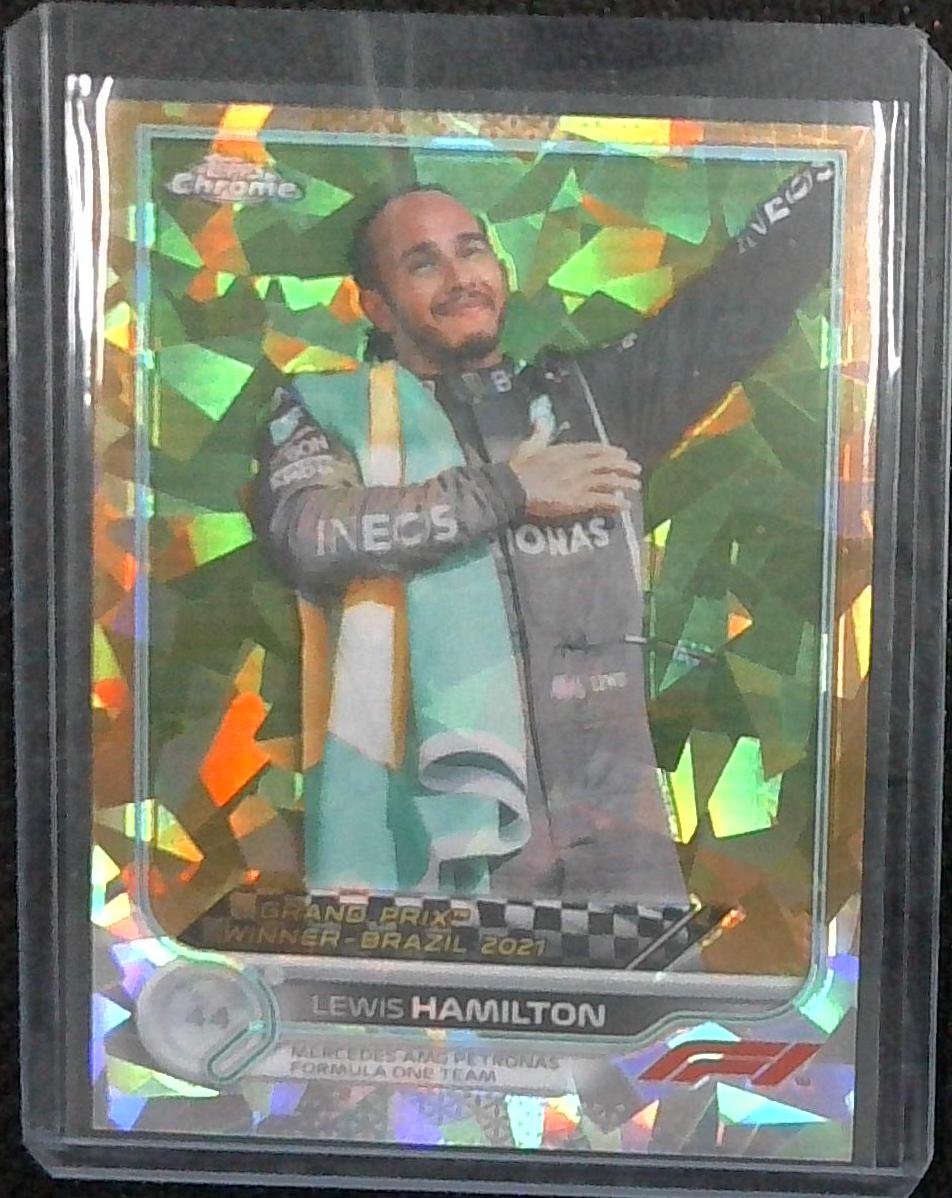 2022 Topps Chrome Sapphire Lewis Hamilton Gold /50