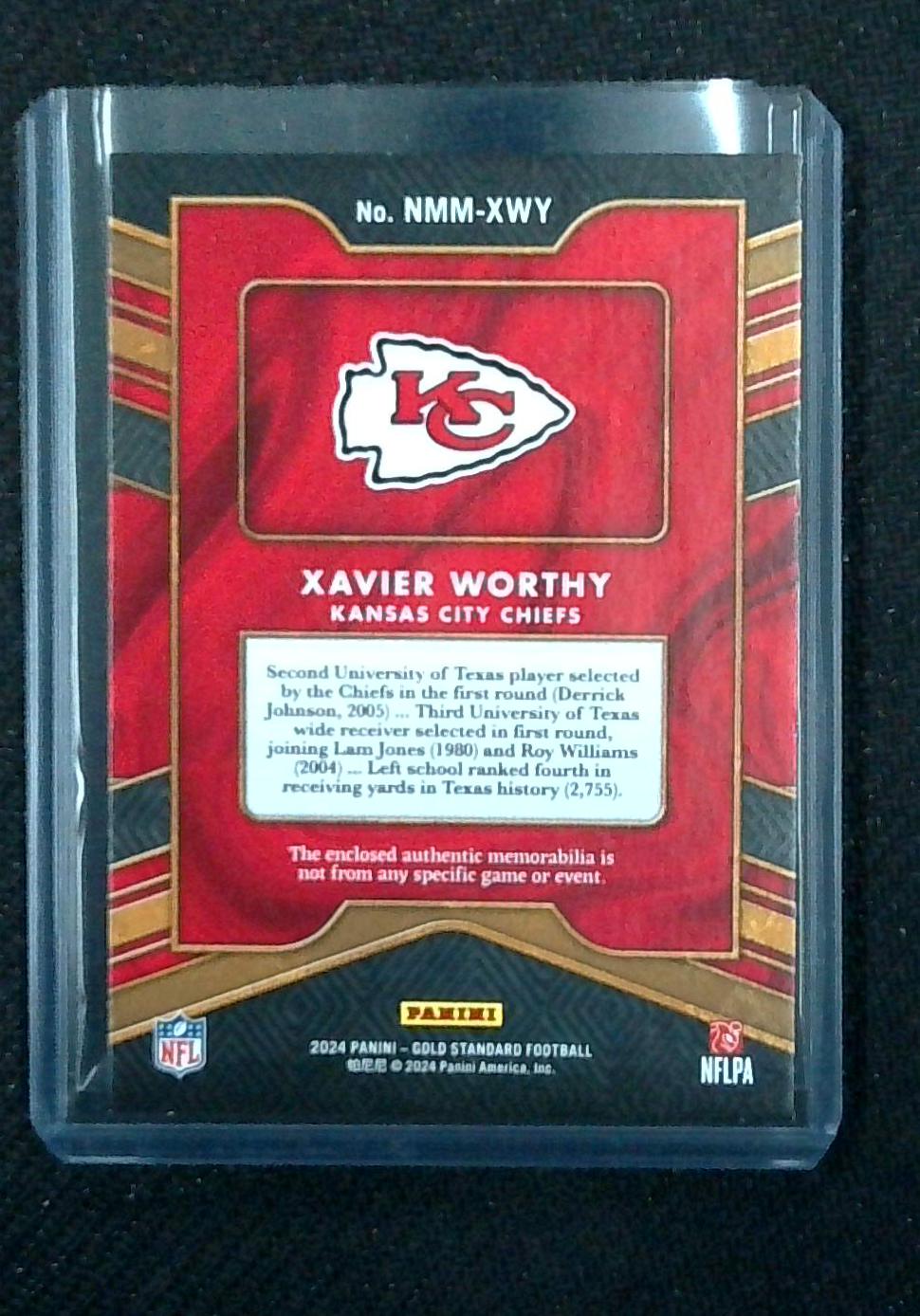 2024 Panini Gold Standard Xavier Worthy Rookie RC Newly Minted SSP /24