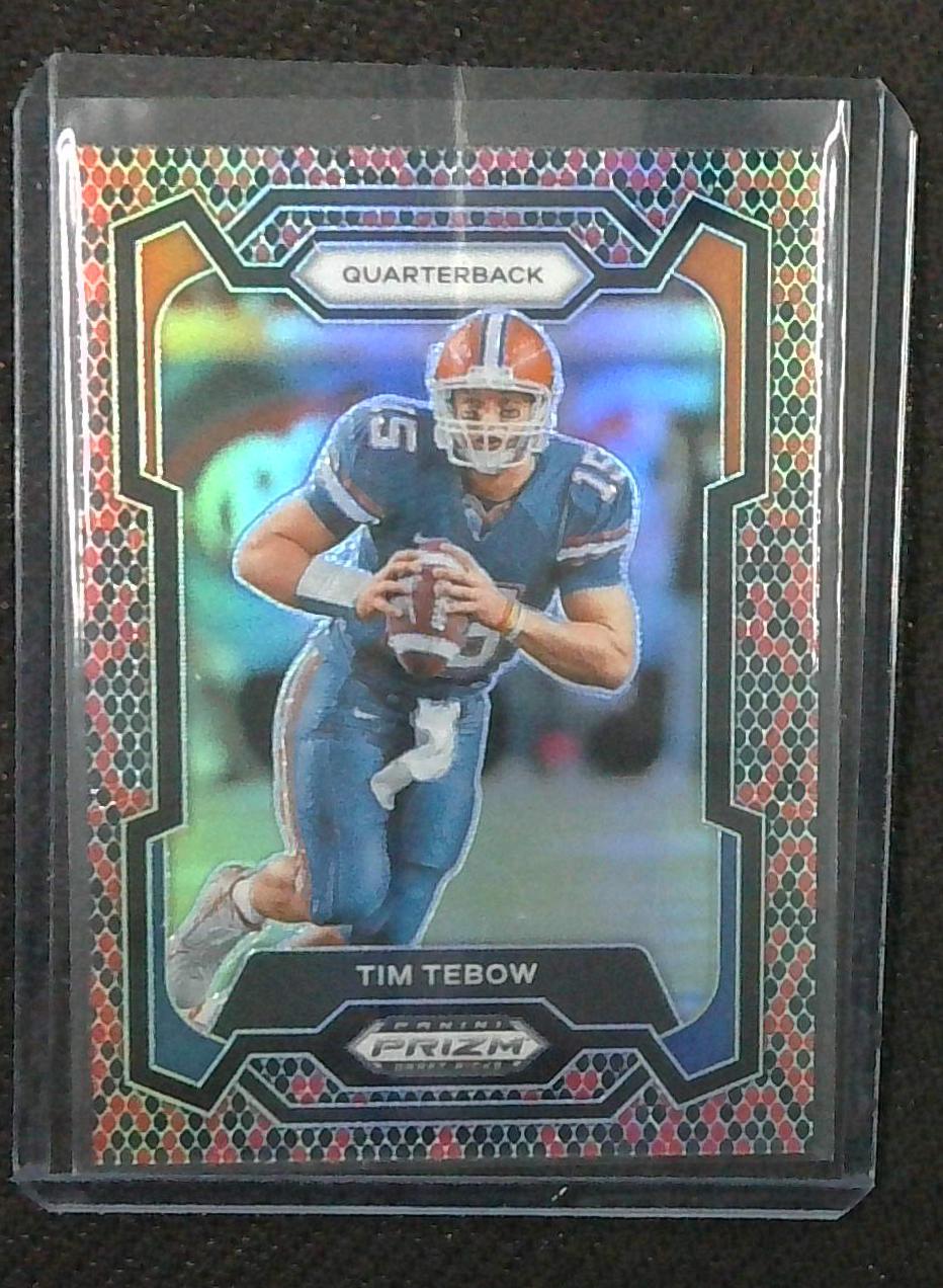2024 Panini Prizm Draft Picks Tim Tebow Snakeskin Prizm Parallel SSP